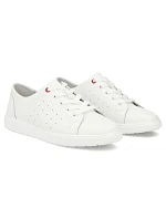 Filippo DP7556 dámske biele kožené poltopánky