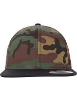 Flexfit 6089CF/6089CV/6089TC 6-panelová snapbacková čiapka „Camo“ 55.689C zelená kamufláž/čierna Flexfit 6089CF/6089CV/6089TC 6-panelová snapbacková čiapka „Camo“ 55.689C zelená kamufláž/čierna