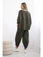 Punto Milano Zimná súprava teplákov a nohavíc khaki