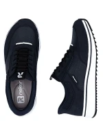 Dámske vysoké topánky Rieker L5850-14 v tmavomodrej farbe Dámske vysoké topánky Rieker L5850-14 v tmavomodrej farbe