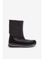 Damskie Śniegowce Z Suwakiem Progress PROGJ-22-130 Czarne