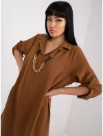 DHJ SK šaty V2209.94 hnedé