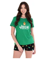 Dámske pyžamo 01/207 zelené s avokádom - Karol