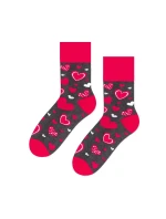 Vzorované pánske ponožky Steven art.136 Srdiečka