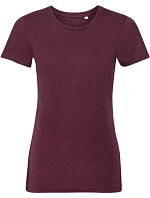 Russell Athletic 108F Dámske tričko Pure Organic 10.108F bordová Russell Athletic 108F Dámske tričko Pure Organic 10.108F bordová