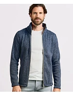 Promodoro 7720 Pánska pletená fleecová bunda 40.7720 heather blue Promodoro 7720 Pánska pletená fleecová bunda 40.7720 heather blue