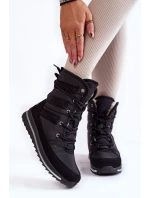 Dámske šnurovacie snehové topánky Progress PROGJ-22-134 Black Dámske šnurovacie snehové topánky Progress PROGJ-22-134 Black