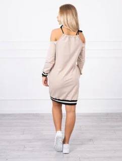 Béžové šaty Tres Chic