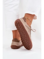 Dámske kožené tenisky Barefoot Zazoo N1277S2 Beige Dámske kožené tenisky Barefoot Zazoo N1277S2 Beige