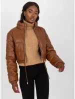 Dámsky kabát NM KR D2 3820 hnedý