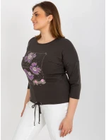 Dámska blúzka RV BZ 8457.47P tmavá khaki - FPrice