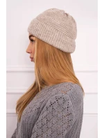Tenká čiapka Oliwia K252 svetlo béžová