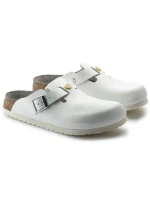 Birkenstock dámske žabky Boston ESD white natural leather medical narrow (0061378) dámske