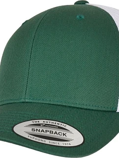 Flexfit 6606/6606T 6-panelová retro čiapka „Trucker“ 55.6606 evergreen/white