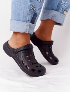 Damskie Klapki Sandały Lekkie Czarne Piankowe EVA