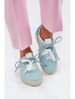 Niskie Buty Sportowe Damskie W Panterkę Miętowe Zelevelis