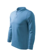 Single J. LS pánske polo tričko azúrovo modré