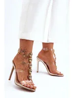 Sandále na podpätku model 183496 Vykročte štýlovo Sandále na podpätku model 183496 Vykročte štýlovo