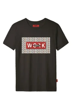 Pánske tričko John Frank JFTCOOL25 WORK HARD