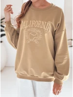 Dámska mikina CALIFORNIA DREAM beige FashionStreet BY1194