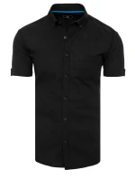 Pánske tričko s krátkym rukávom čierne FashionStreet KX0982