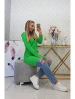 Mikina s kapucňou svetlo zelená