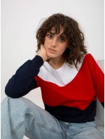 Blúzka RV BL 8430.61P tmavo modrá a biela