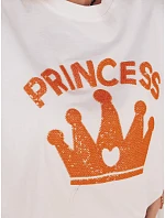 Dámske bavlnené tričko PRINCY white FashionStreet RY2392 Dámske bavlnené tričko PRINCY white FashionStreet RY2392