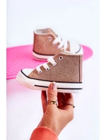 Dziecięce Trampki Wysokie Różowe Złoto Catrina