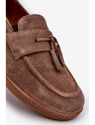 Pánske semišové mokasíny Zazoo 1566 brown Pánske semišové mokasíny Zazoo 1566 brown