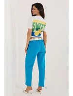 Šnúrové nohavice model 226460 Taliansko Moda