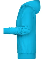 Daiber 8023 Dámska mikina s raglánovými rukávmi a kapucňou 02.8023 turquoise Daiber 8023 Dámska mikina s raglánovými rukávmi a kapucňou 02.8023 turquoise