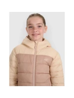 Dievčenská páperová bunda so syntetickou výplňou 4F 4FJRAW25TDJAF0771-83S