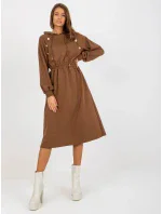 Dámske šaty RV SK 8336 hnedé