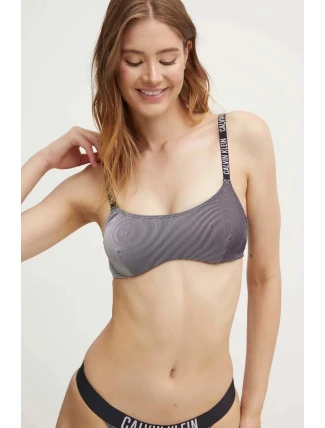 Dámska plavková podprsenka KW0KW02609 BEH black - Calvin Klein