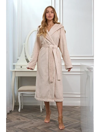 Župan L&L 2602 Honey, dlhý, veľkosti S–XL Župan L&L 2602 Honey, dlhý, veľkosti S–XL