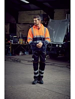Mikina s kapucňou Yoko HVK 07 Hi-Vis 79.VK07, výrazná oranžová
