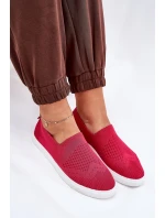 Damskie Tenisówki Slip-on Big Star FF274A605 Fuksja