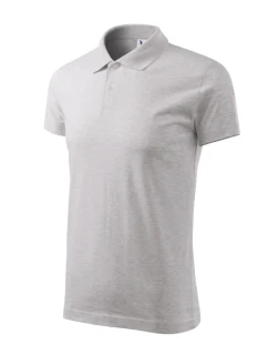 Single J. pánske polo tričko svetlosivé