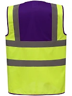 Yoko HVW 100 Hi-Vis bezpečnostná vesta 79.W100 fialová/výrazne žltá Yoko HVW 100 Hi-Vis bezpečnostná vesta 79.W100 fialová/výrazne žltá
