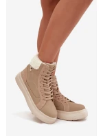 Zimné dámske topánky s kožušinou Lee Cooper LCJ-25-01-3736 Beige Zimné dámske topánky s kožušinou Lee Cooper LCJ-25-01-3736 Beige