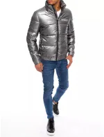 Pánska zimná bunda TX3860 Dark grey silver - Dstreet