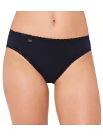 Dámske nohavičky sloggi 24/7 Cotton Lace Tai C3P - čierne - SLOGGI Dámske nohavičky sloggi 24/7 Cotton Lace Tai C3P - čierne - SLOGGI