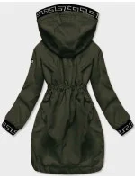 Dámska tenká bunda s ozdobným lemovaním khaki (B8142-11) Dámska tenká bunda s ozdobným lemovaním khaki (B8142-11)