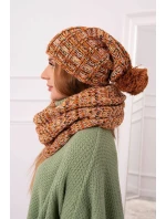 Dámsky fleecový set 4 Seasons K263 camel+red