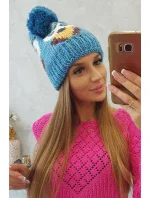 Dámska čiapka Owl K340 tyrkysová