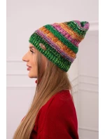 Fleecová čiapka Patrycja K254 fialová+zelená neónová