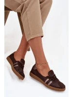 Kožené semišové dámske barefoot topánky Zazoo N1341 chocolate Kožené semišové dámske barefoot topánky Zazoo N1341 chocolate