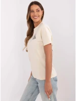 Tričko D12022AC02645H light beige