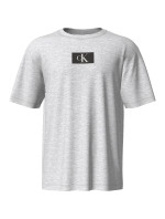 Pánske tričko Organic Cotton Lounge T-Shirt CK96 000NM2399EP7A šedá - Calvin Klein